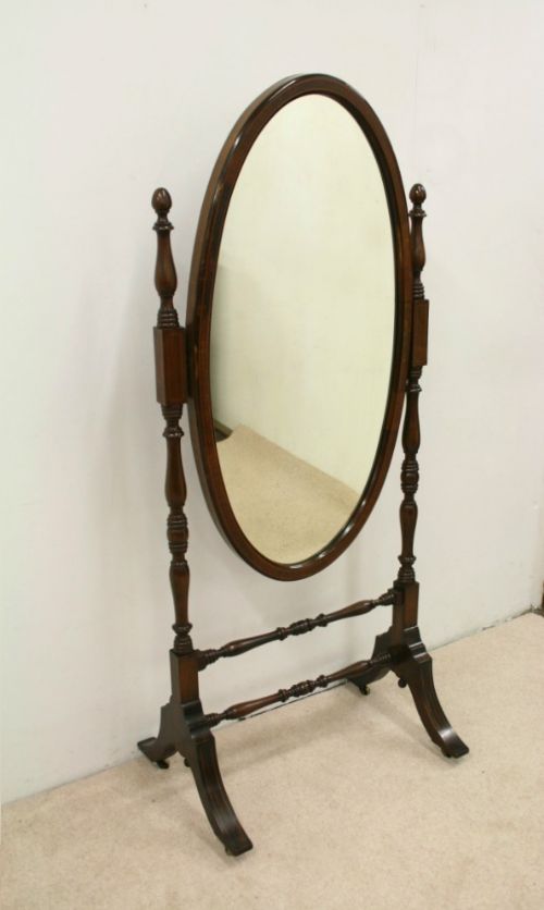 Late Victorian Cheval Mirror by John Taylor
