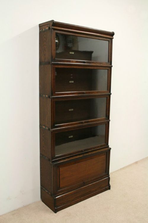 Globe Wernicke Oak Sectional Bookcase