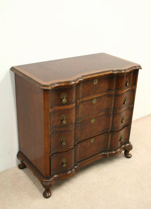 Georgian Style Burr Walnut Chest of Drawers