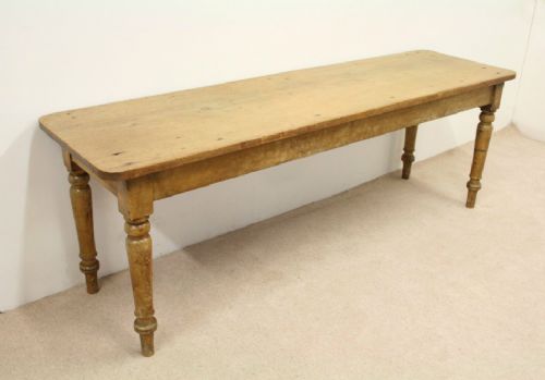 Victorian Yellow Pine Kitchen Table