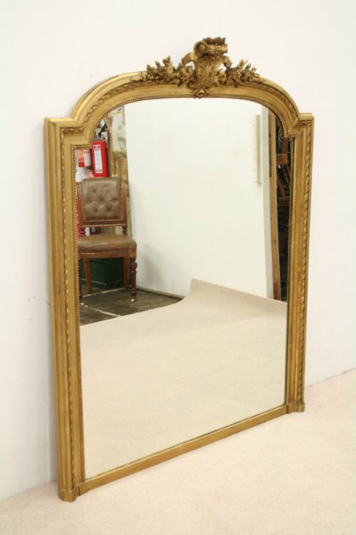 Late Victorian Gilded Overmantel Mirror
