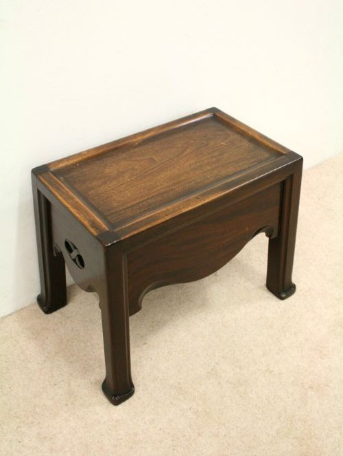 Whytock & Reid Mahogany Stool