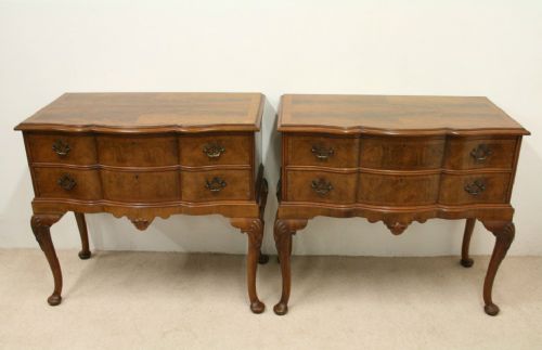 Pair of Walnut Commodes