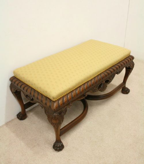 Chippendale Style Large Centre Stool