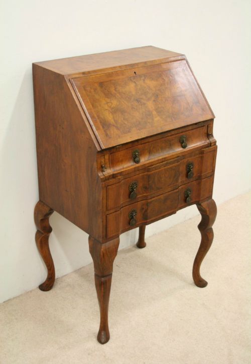 George I Style Burr Walnut Bureau