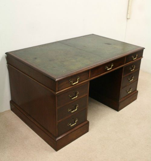 Georgian Mahogany Partners Desk