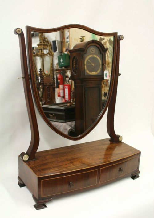 George III Mahogany Dressing Mirror