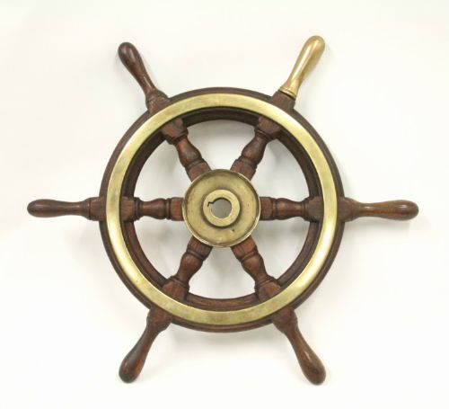 Small Oak Ships Wheel