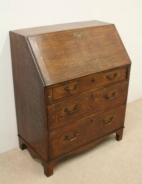 Late George III Oak Bureau