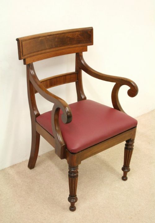 William IV Bar Back Elbow Chair
