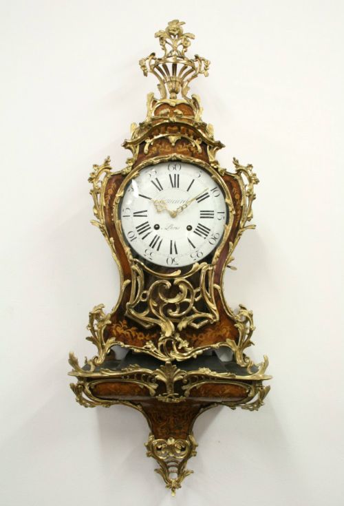 French Marquetry Bracket Clock