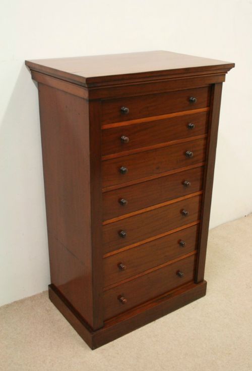 Victorian Mahogany Wellington Chest