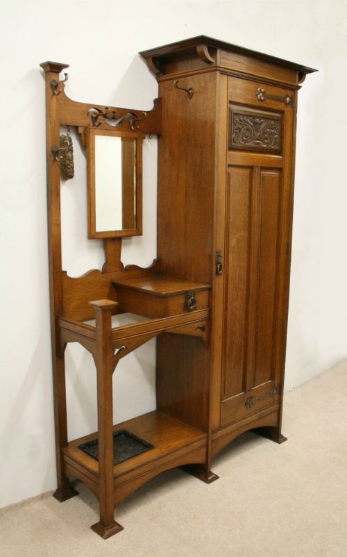 Art Nouveau Hall Robe/hall Stand