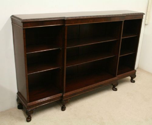 Georgian Style Mahogany Open Bookcase