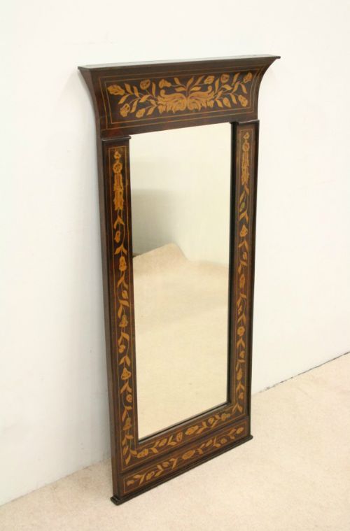 Dutch Marquetry Pier/wall Mirror