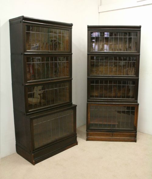Pair of Globe Wernicke Sectional/stacker Bookcases