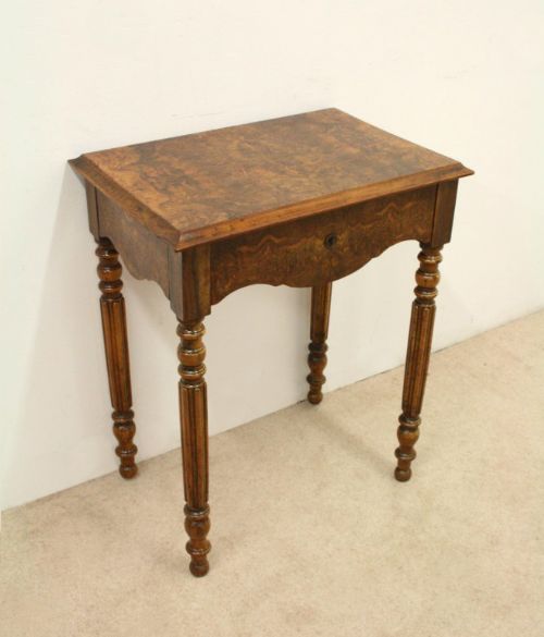 Mid Victorian Walnut Work Table