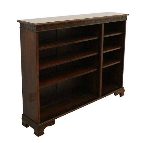 Edwardian Mahogany Open Bookcase