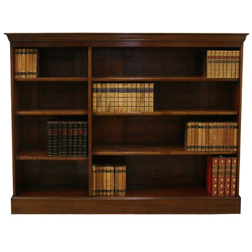 Late Victorian Mahogany Open Bookcase