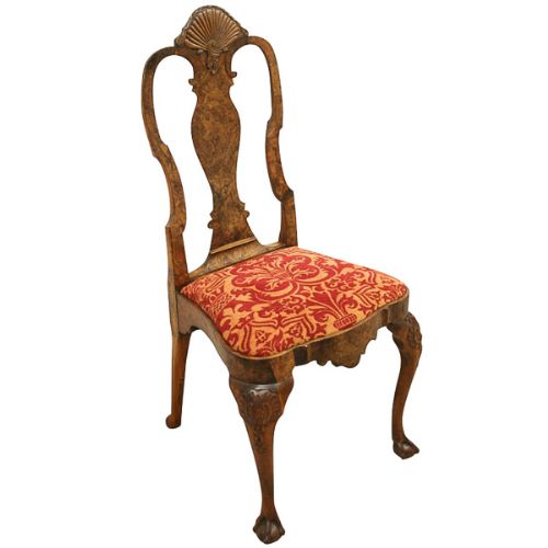 Dutch Burr Walnut Side Chair