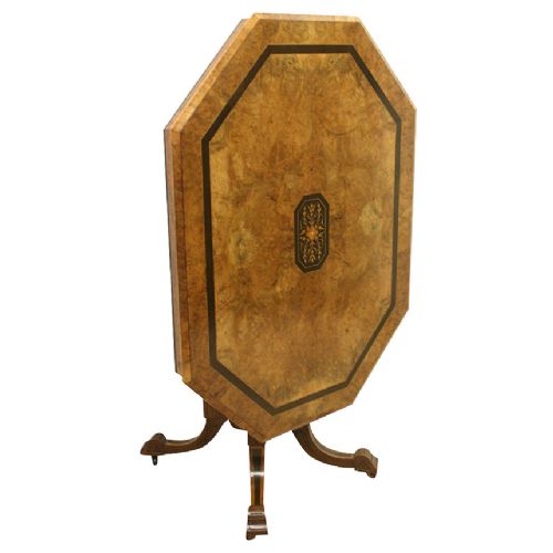 Victorian Burr Walnut Breakfast Table