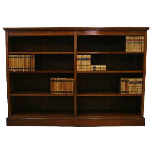 Victorian Mahogany Open Bookcase