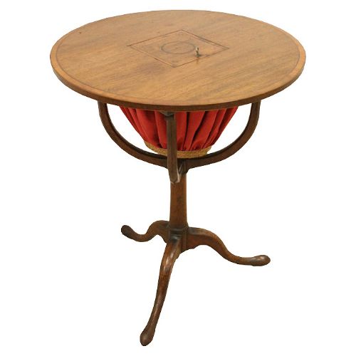 George III Mahogany Sewing Table