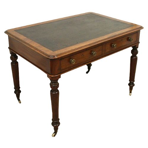 Victorian Figured Mahogany Writing Table