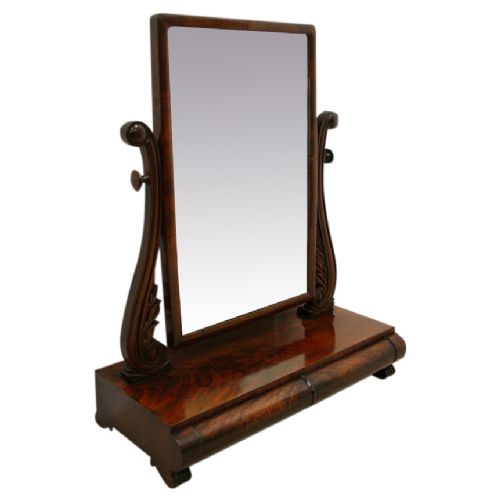 Large William IV Mahogany Dressing Mirror