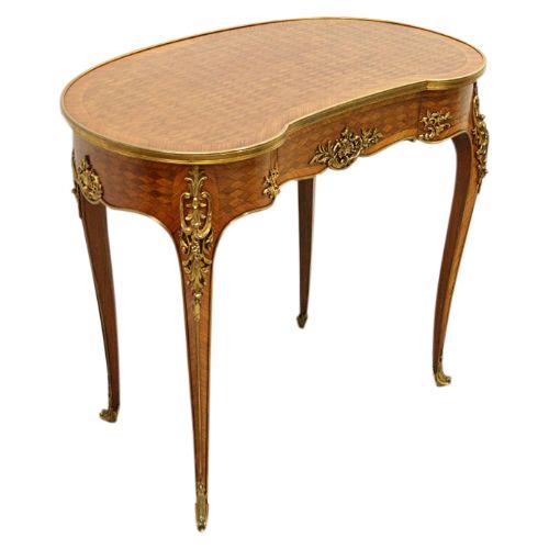 French Kidney Shaped Side Table
