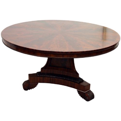 George III Mahogany Breakfast Table by James Mein