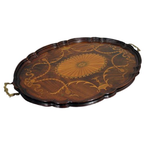 Sheraton Style Mahogany Tray