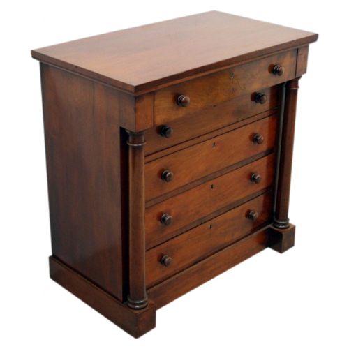 Early Victorian Mahogany Wellington Chest/desk