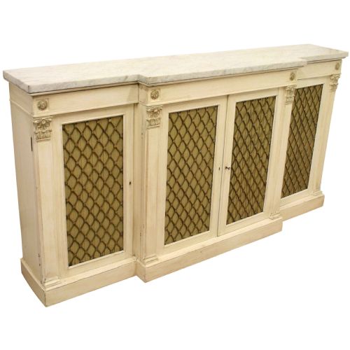 Regency Style Breakfront Side Cabinet