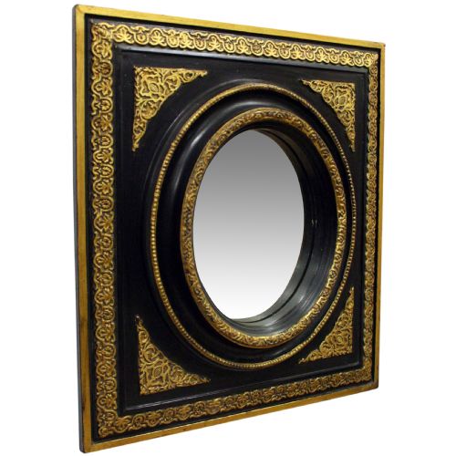 Victorian Ebonised and Gilded Mirror