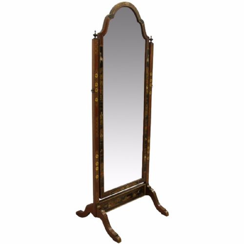 Chinoiserie Style Cheval Mirror