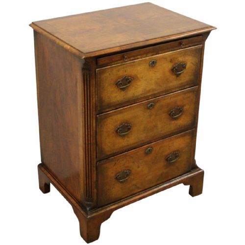 George II Style Burr Walnut Chest of Drawers