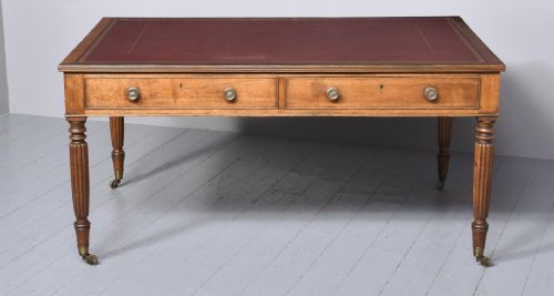 Mahogany Library Table by James Mein of Kelso