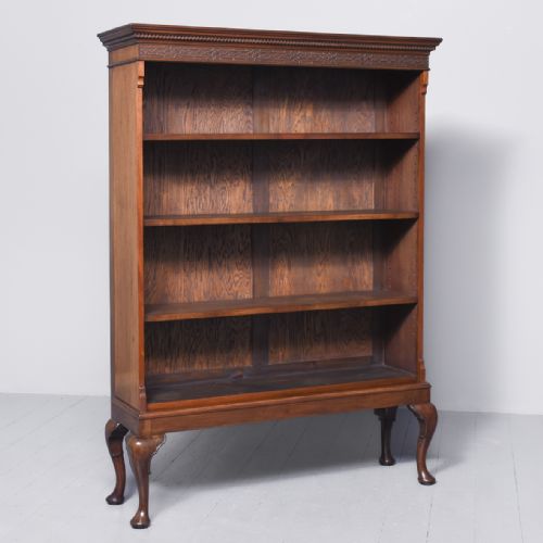 Georgian Style Tall Mahogany Open Bookcase