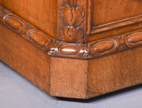 CARVED VICTORIAN PEDESTAL DESK - ADDITIONAL PHOTO 3