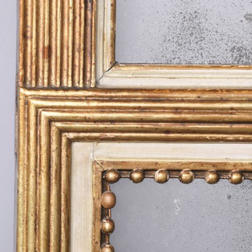 GILDED PAINTED PIER MIRROR ON CONSOLE TABLE - ADDITIONAL PHOTO 3