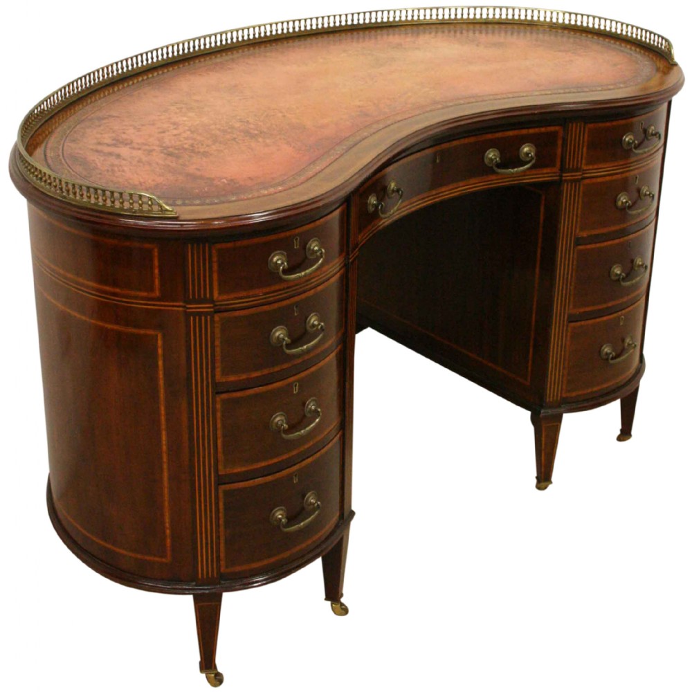 Sheraton Style Kidney Shaped Desk