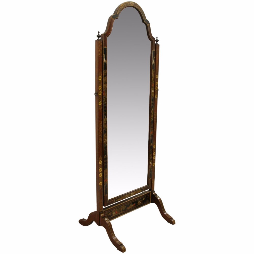 Chinoiserie Style Cheval Mirror