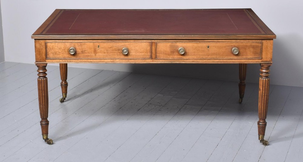 Mahogany Library Table by James Mein of Kelso