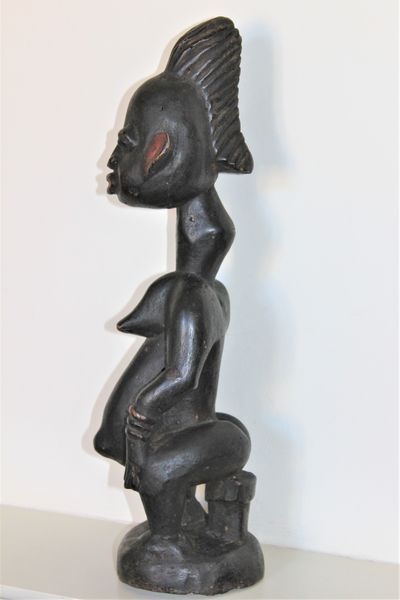 African Carved Wood Fertility Figure