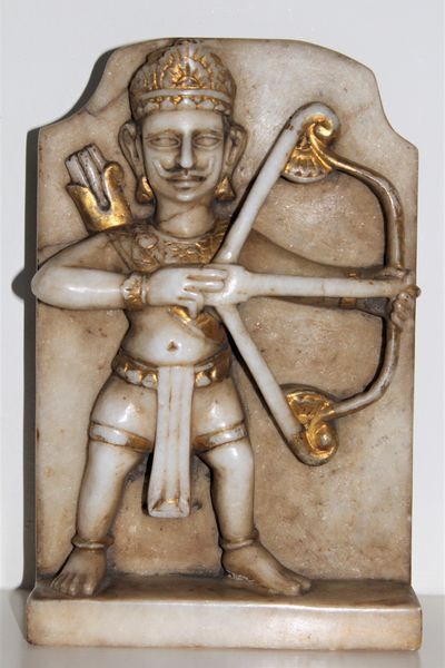 Marble Carving of Arjuna