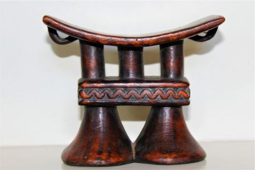 A Well Carved African Wood Head Rest