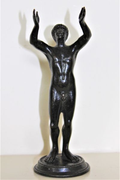 Small Bronze Figure of a Roman Olympian Athlete