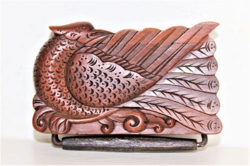 Finely Carved Boxood Tinder Box