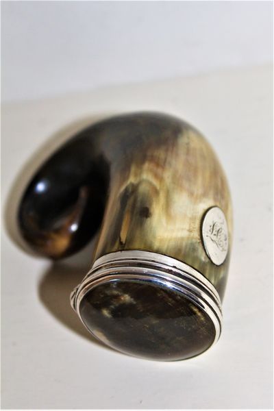 A Georgian Horn Snuff Mull